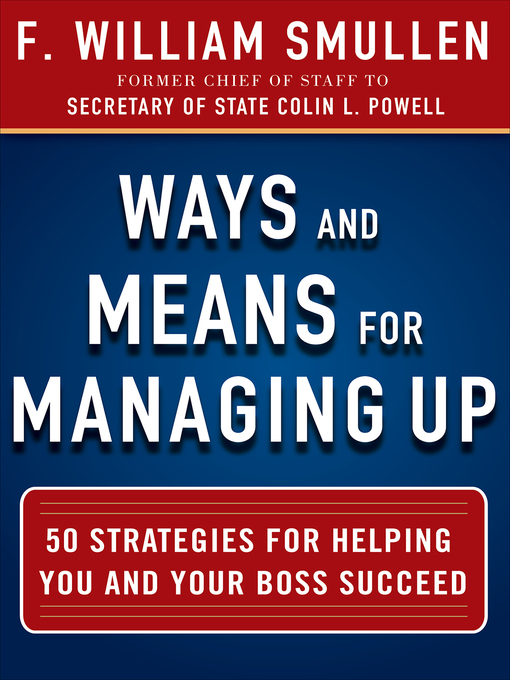 Cover image for Ways and Means for Managing Up